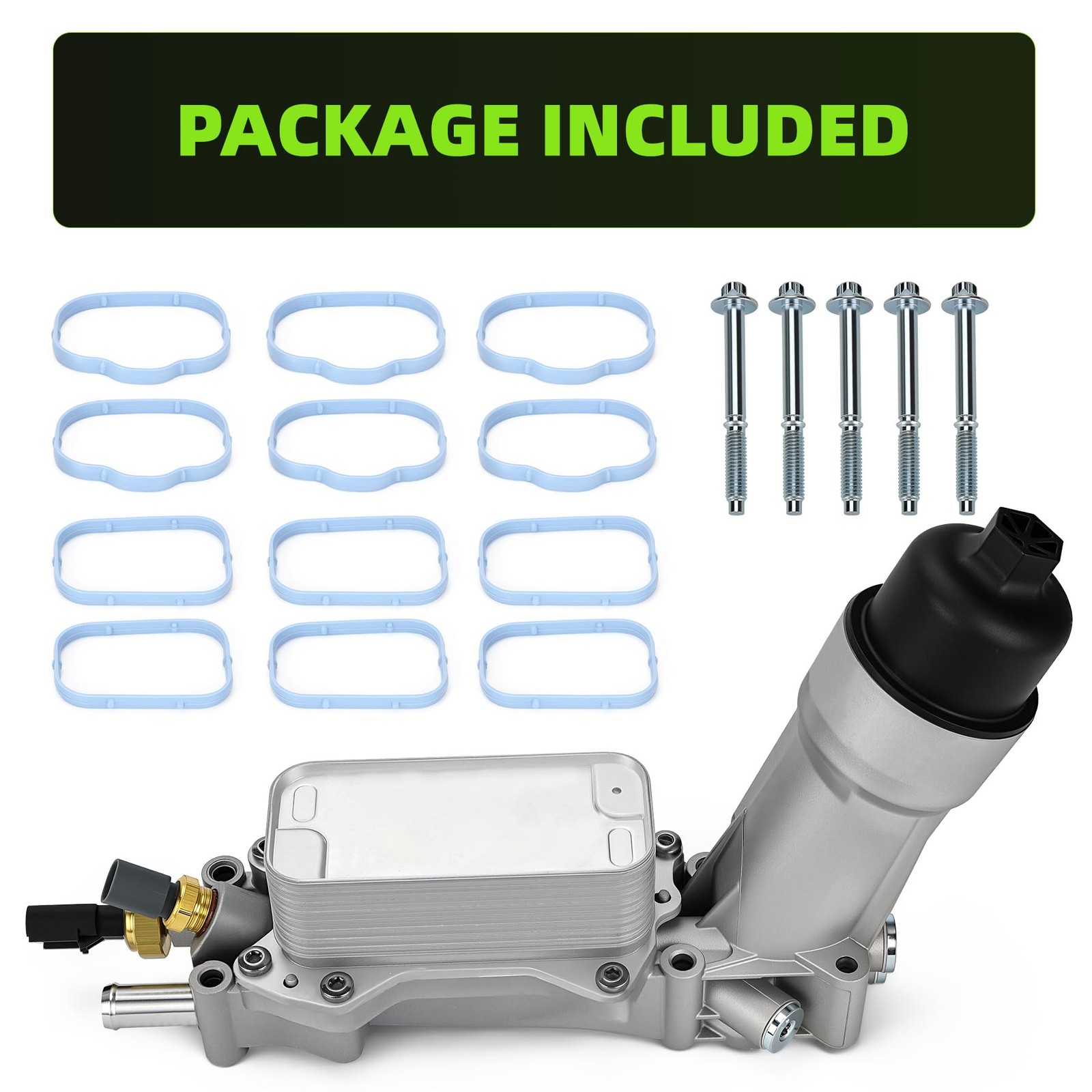 926-876 Aluminum Engine Oil Cooler Filter Housing for 2011-16 Chrysler 200 300..