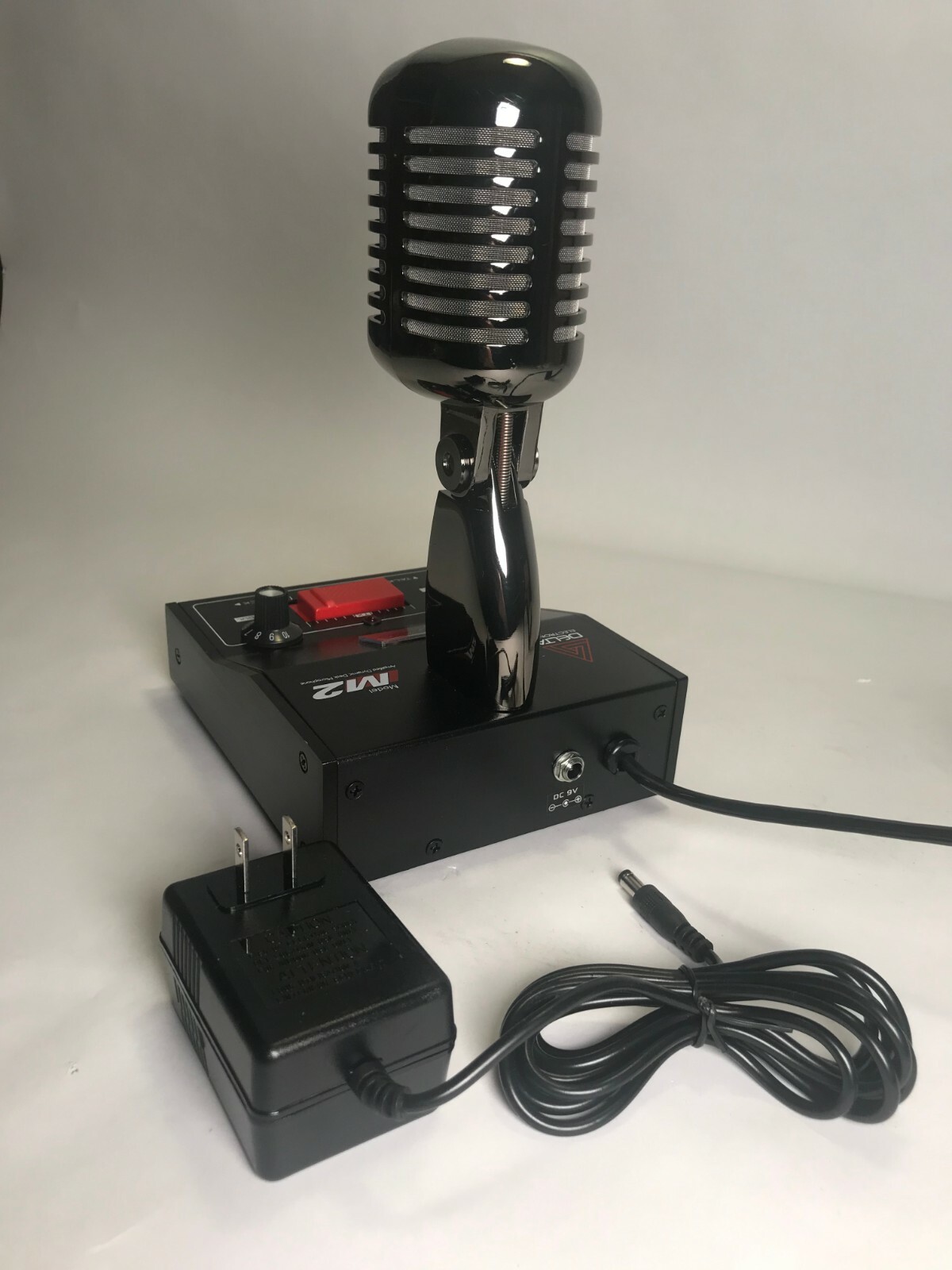 8 PIN for YAESU BLACK CHROME DELTA M2 AMPLIFIED POWER BASE MICROPHONE HAM MIC