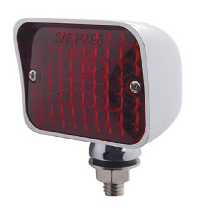 United Pacific 30333 Large Rectangular Auxiliary Light - Red - 1 Unit