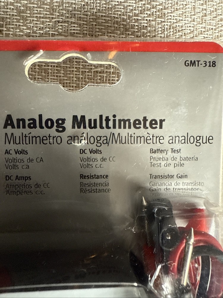New GB Gardner Bender 6 Function, 14 Range, Analog Multimeter GMT-318