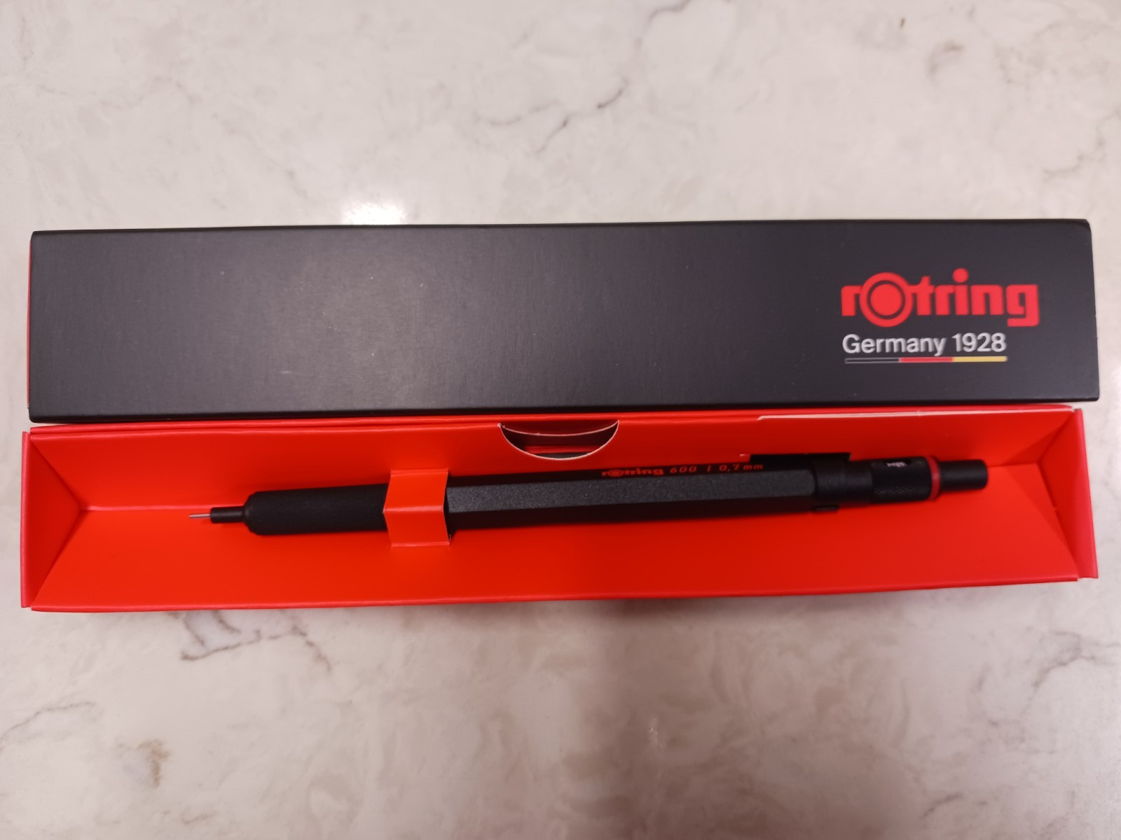 rOtring 600 Mechanical Pencil | 0.7 mm | Full-Metal Body | Black NEW Germany