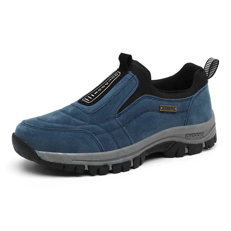 Men's Slip-On Walking SneakersHiking Orthopedic Slip-On Wide Trail Shoes