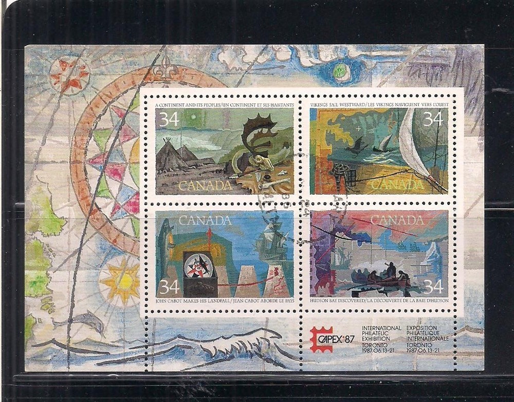 Canada #1107b used sheet Vf