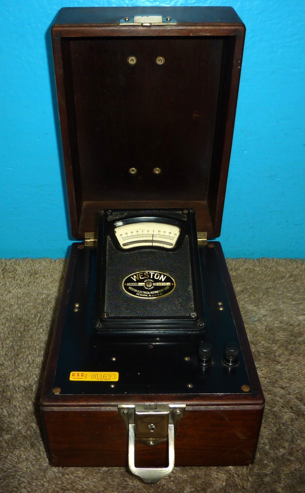 Antique Weston Model 440 Galvonometer Steampunk