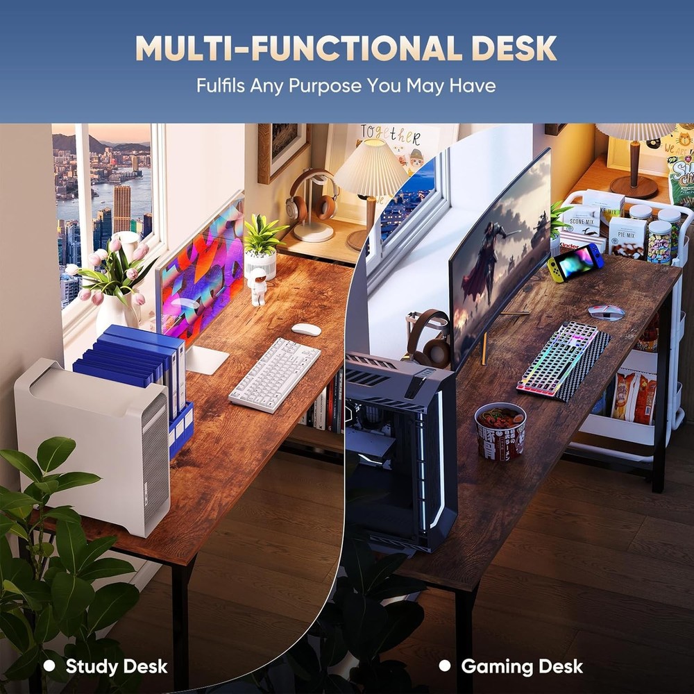 32 in Small Computer Desk for Home Office Modern Study Work Table Simple Style