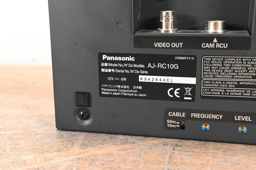 Panasonic AJ-RC10G Remote Control Unit CG00158