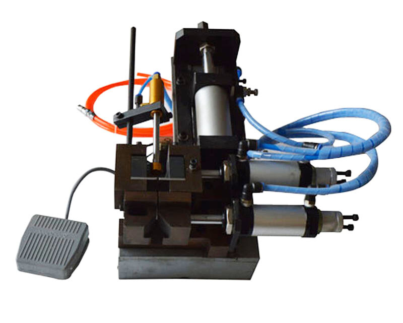 110V Adjustable Electric&Air Wire Stripping Machine Sliding Design,Two-Cylinders