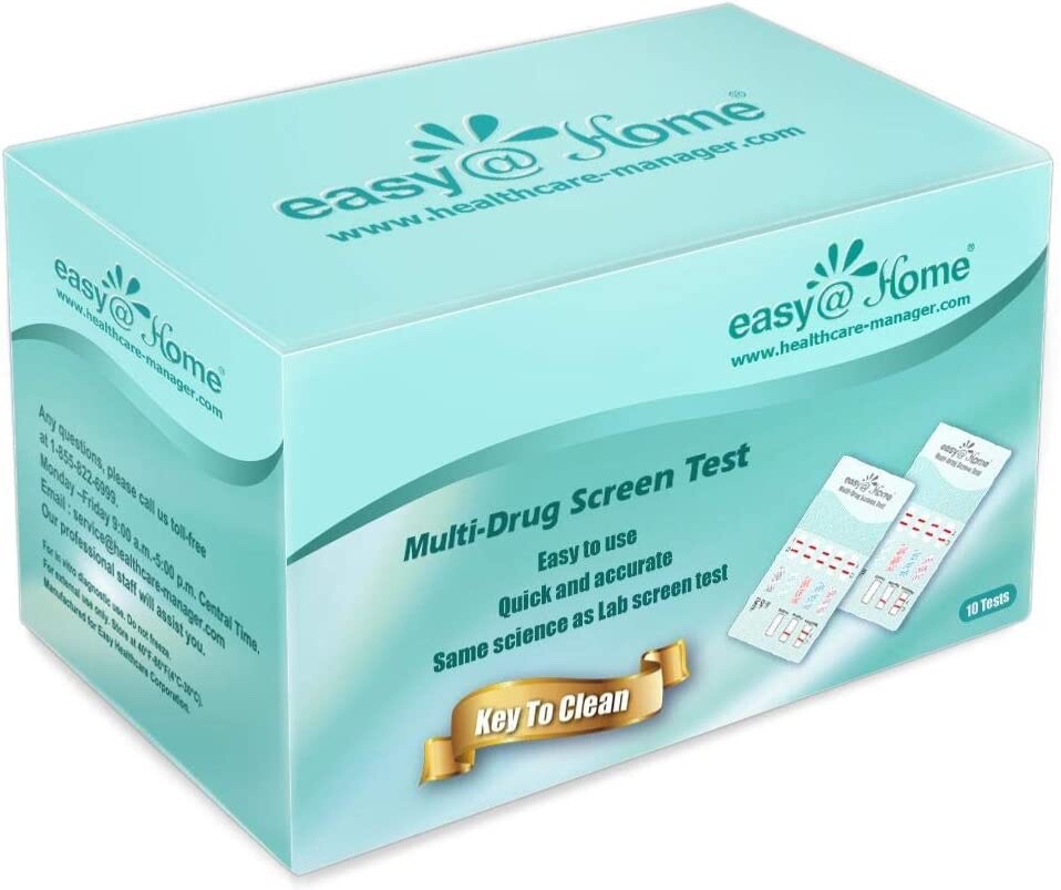 Easy@Home Multi-Drug Screen Test, EDOAP #144, 10 count