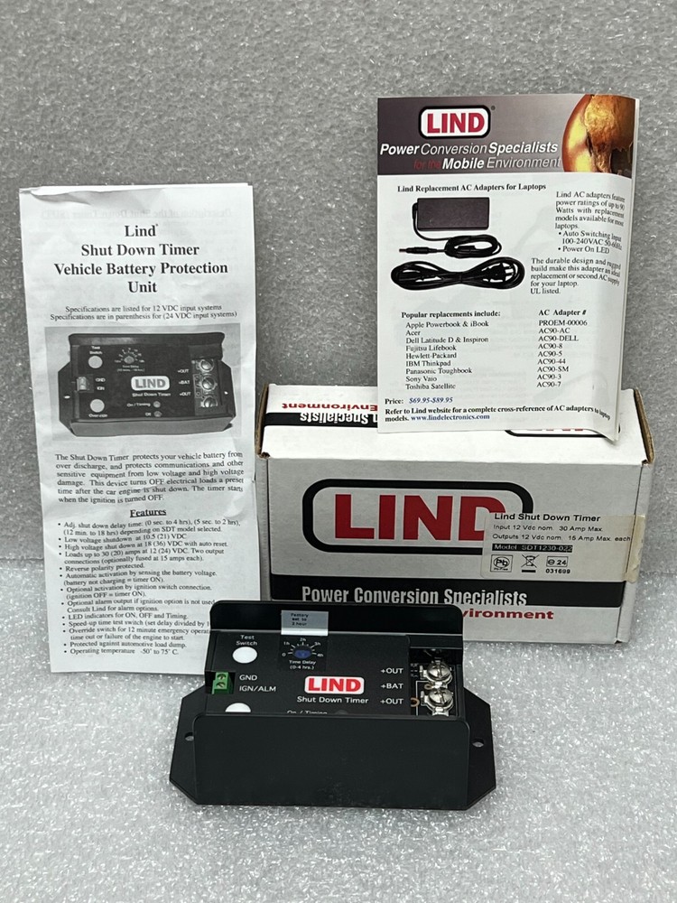 Lind SDT1230-022 Shut Down Timer Screw Term 2hr 5min-4hr