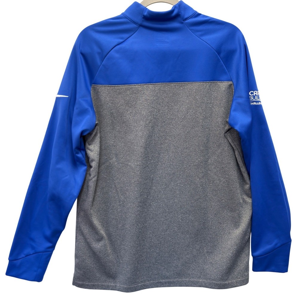 Nike Golf Mens Blue Gray CareerBuilder Challenge Quarter Zip Pullover Large