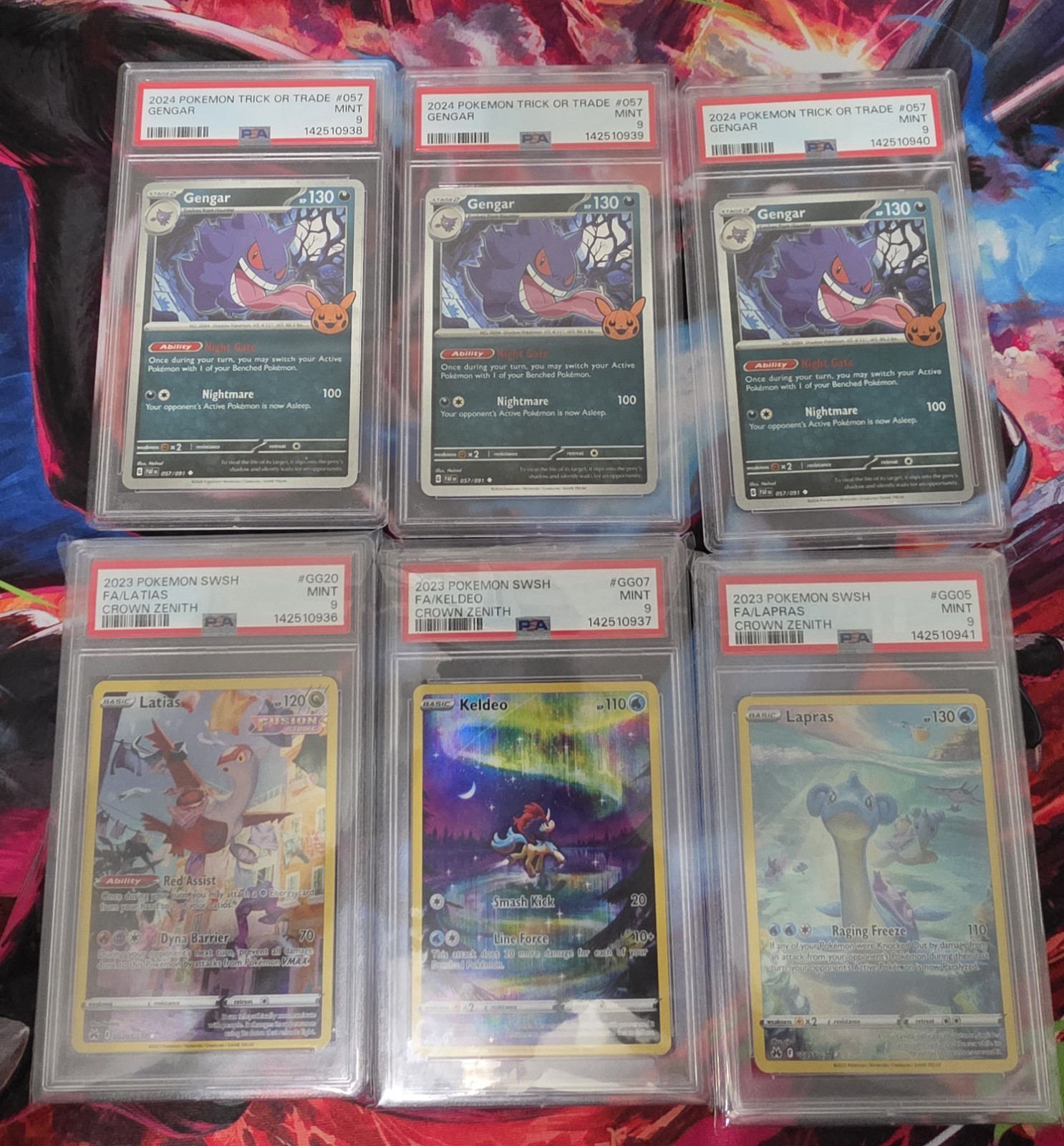 Pokemon Psa 9 - 6 Slab Lot -