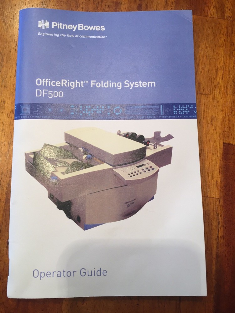 Pitney Bowes DF 500 Operator Guide