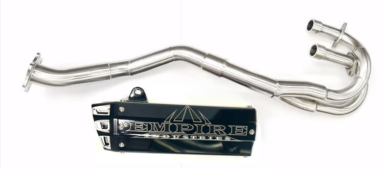 Empire Industries Black Full System Exhaust Pipe Honda TRX400EX TRX 400EX 8"