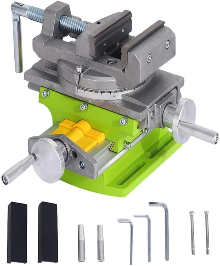 3" Cross Slide Drill Press Vise Horizontal Precision Milling Drilling Machine