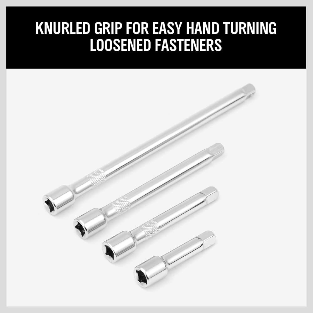 1/4" Socket Extension Set - 4PCS Drive Socket Quarter Inch Extension Bar Set 2"