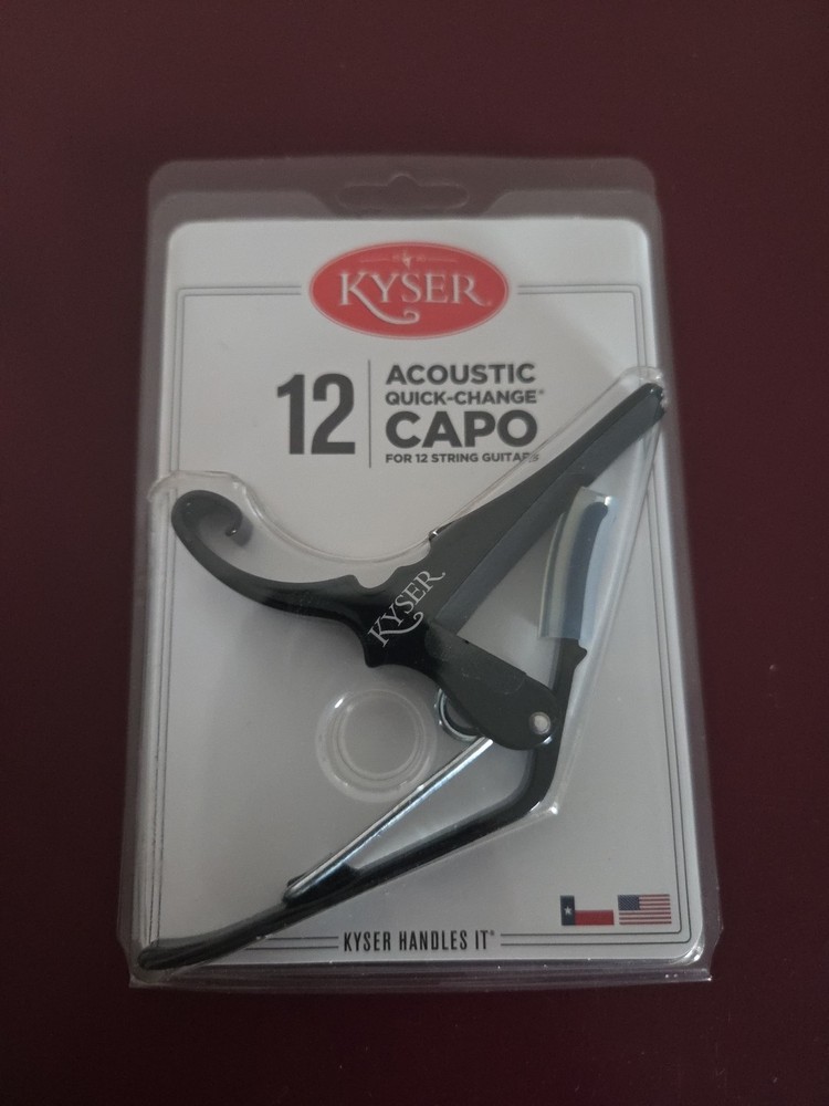 Kyser 12 String Guitar Capo Quick-Change Capo - Black