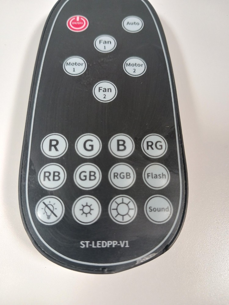 Remote Control ST-LEDPP-V1 for Bubble Machine w/ Led Lights - Tested Works