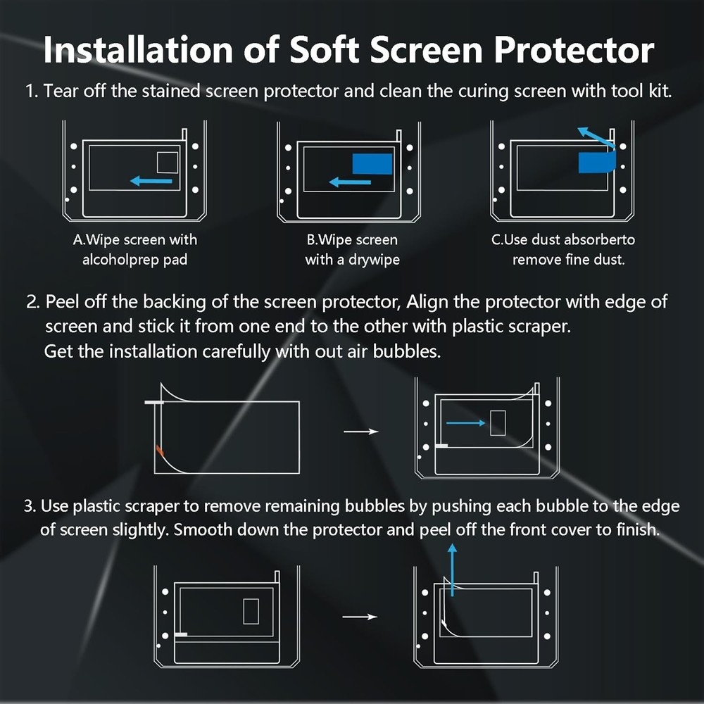 5PCS Screen Protector for Anycubic Photon Mono 4, Resin 3D Printer Scratch Pr...