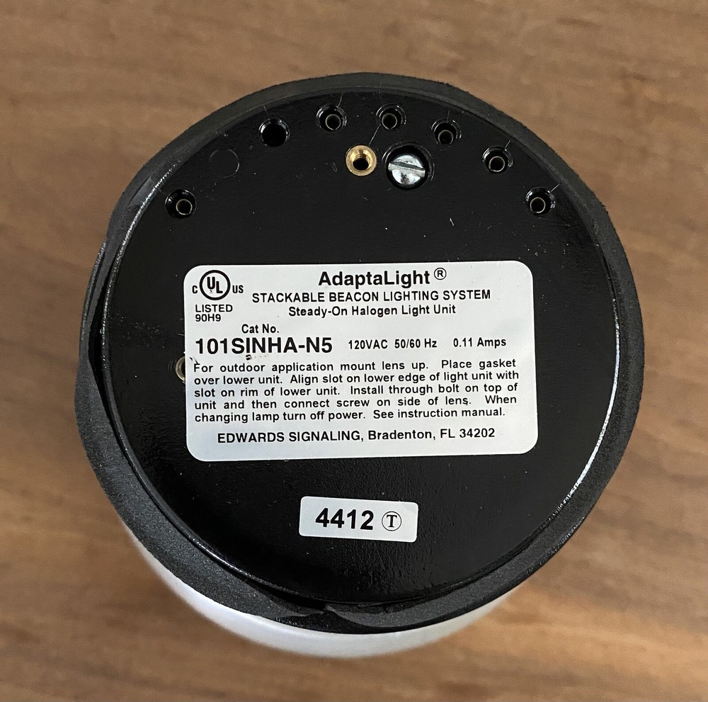 EDWARDS ADAPTALIGHT 101BS-N5 STACKABLE BASE UNIT W/ STEADY-ON HALOGEN LIGHT UNIT