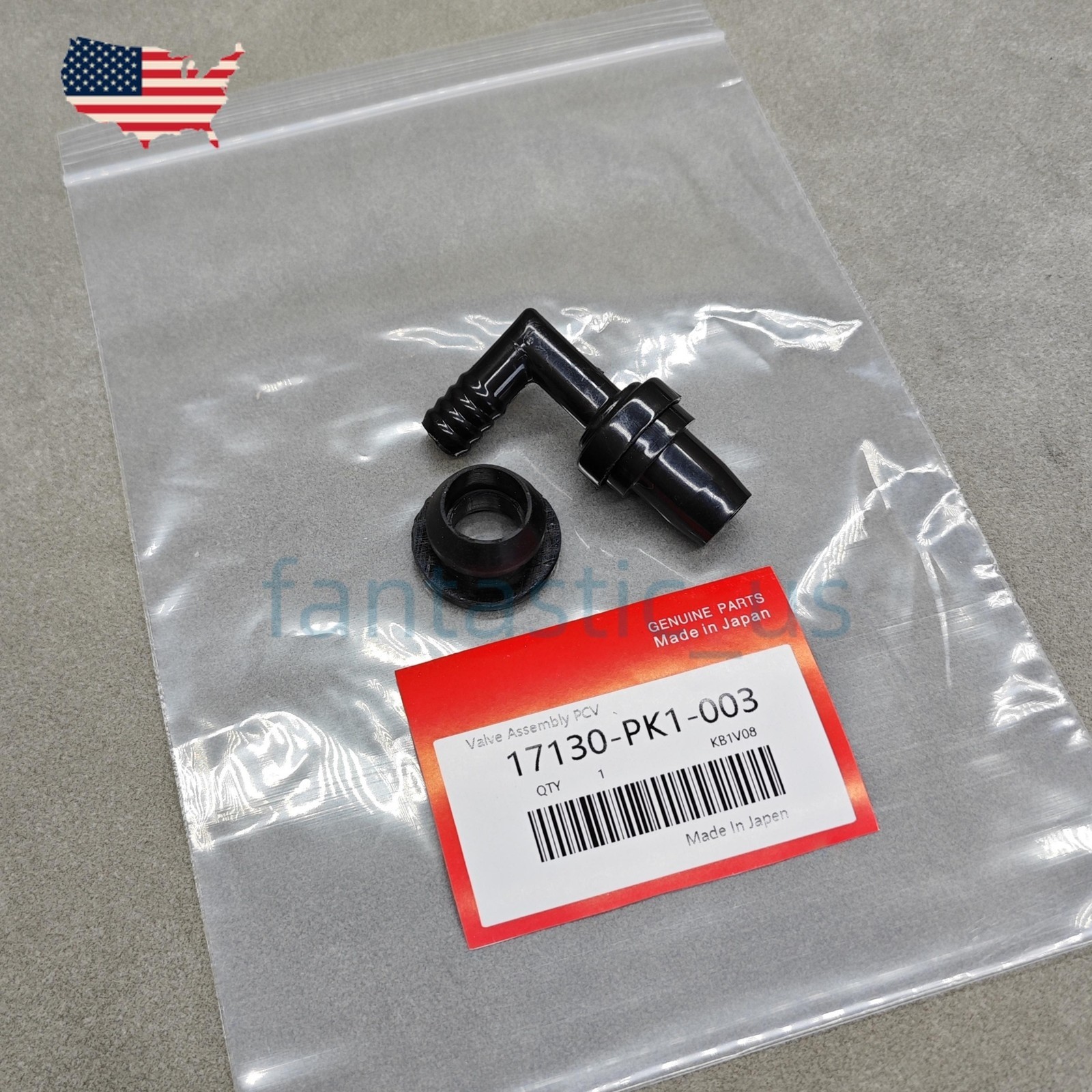 OEM BLACK PCV VALVE BREATHER TUBE For HONDA ACURA 17130-PK1-003 USA