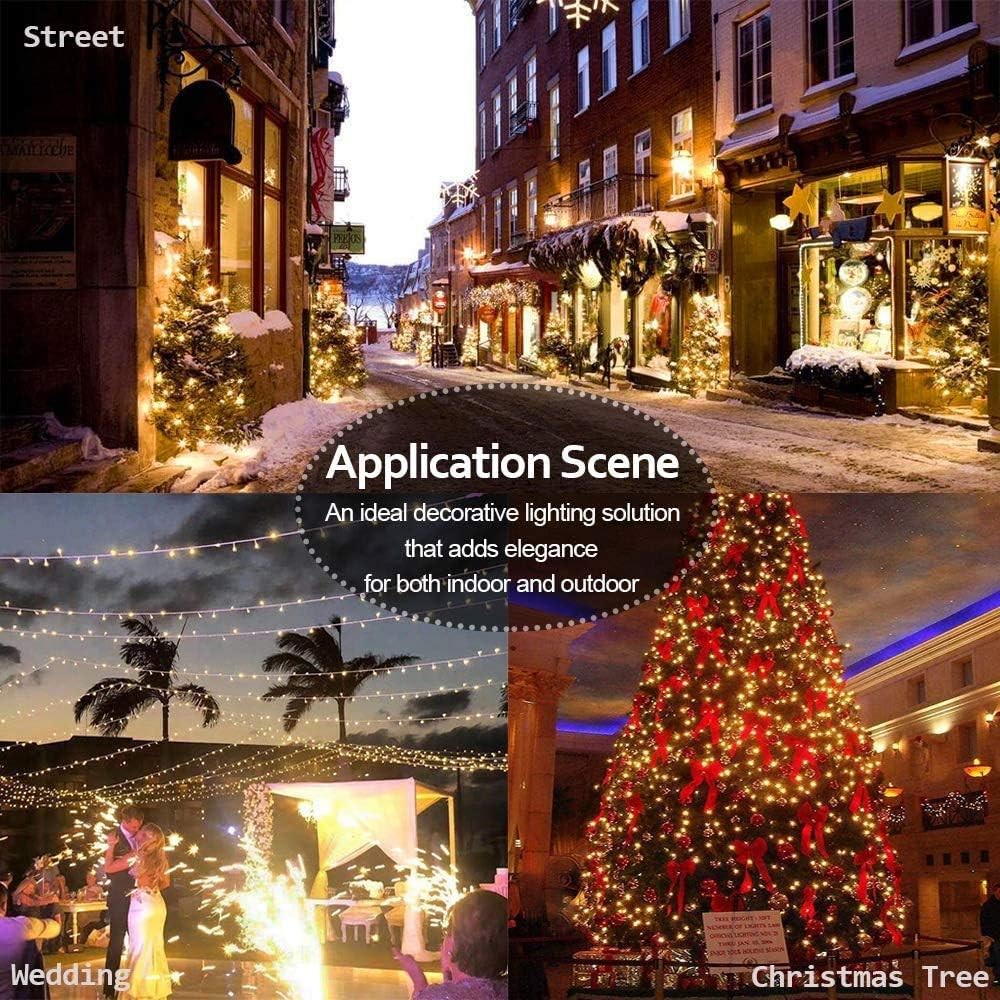 Joomer 66FT 200 LED Color Changing String Lights with Remote and Timer Function