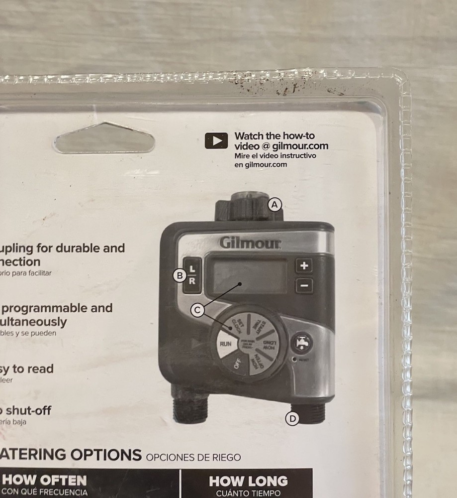 NEW Gilmour 804014-1001 Programmable Digital Water Timer USA MADE