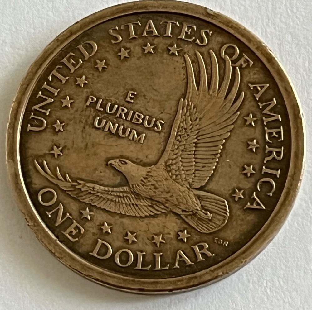 2000-P Sacagawea Dollar Wounded Eagle / Speared Eagle Variety. FS901 CIRCULATED!