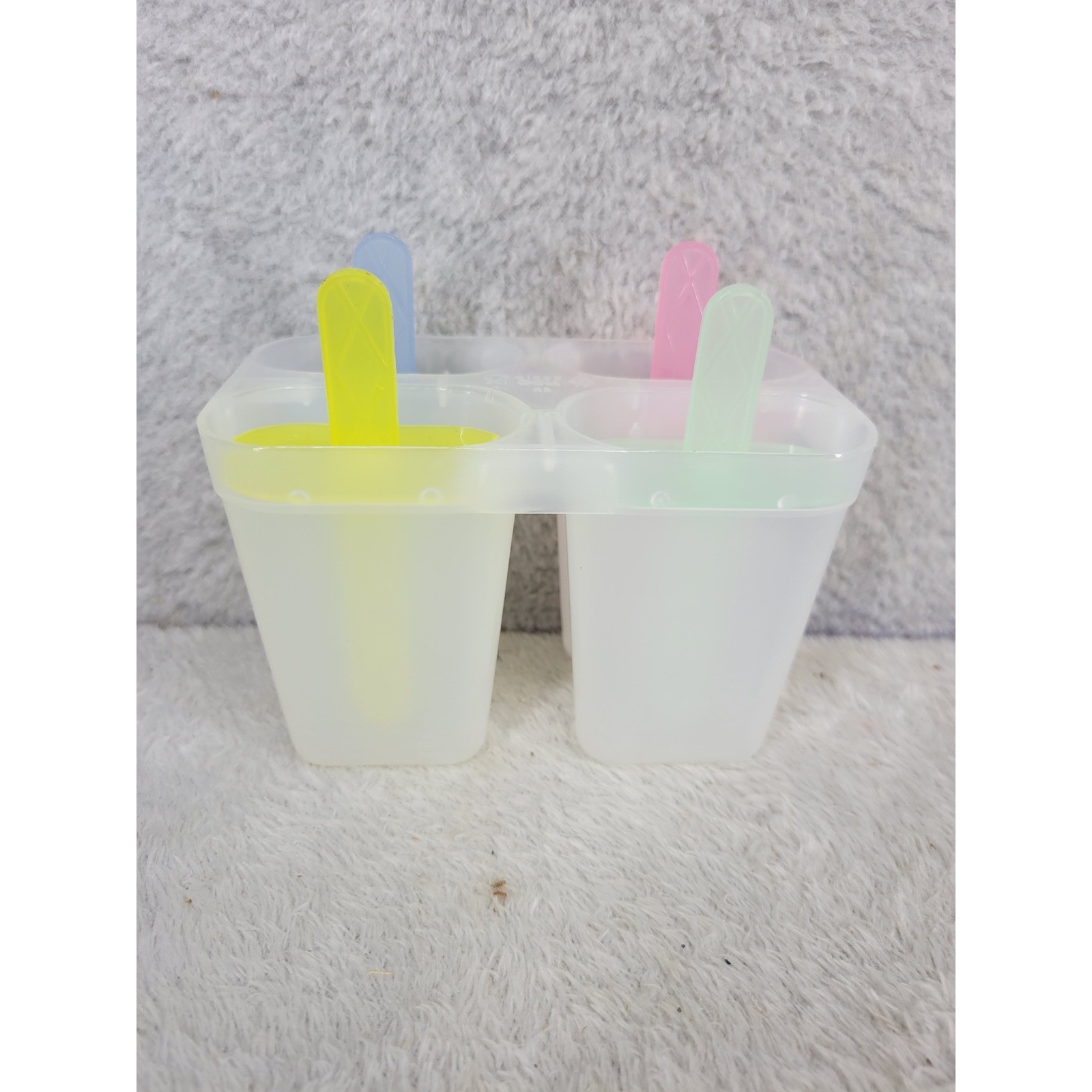 4 Cavity Popsicle Maker Ice Pop Molds Frozen Dessert Tool Set With Sticks