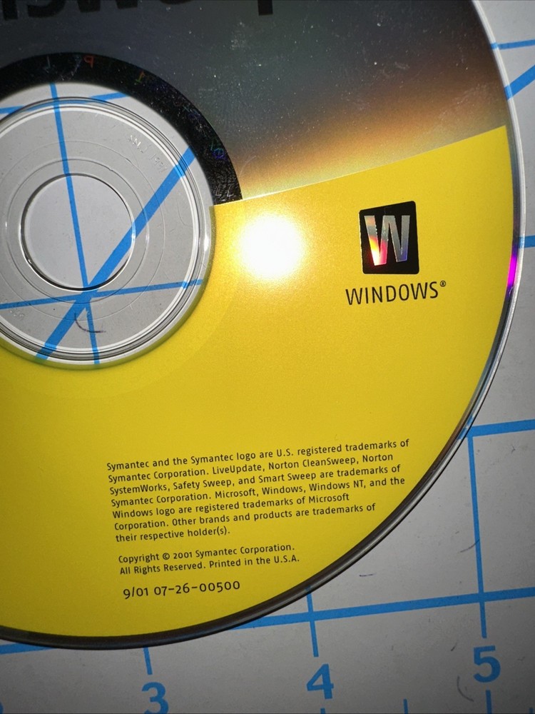 Symantec Norton CleanSweep 2002 For Windows Computer Pc Disc Only