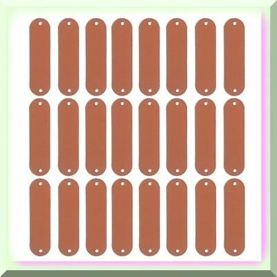100 Pcs DIY Blank Leather Labels