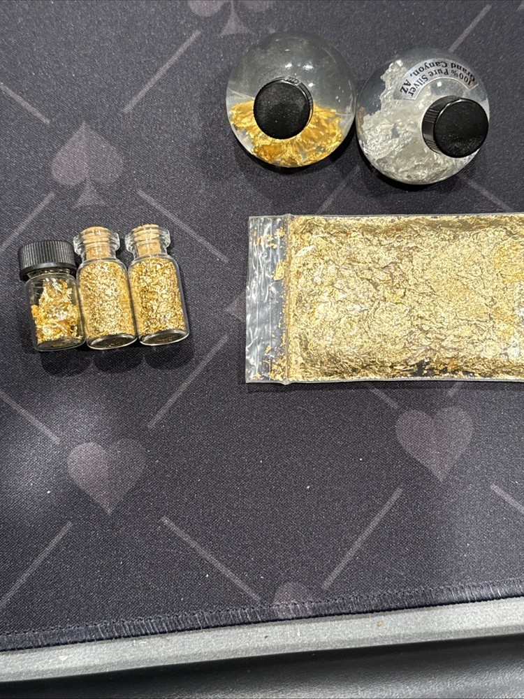 Silver And Gold Flakes