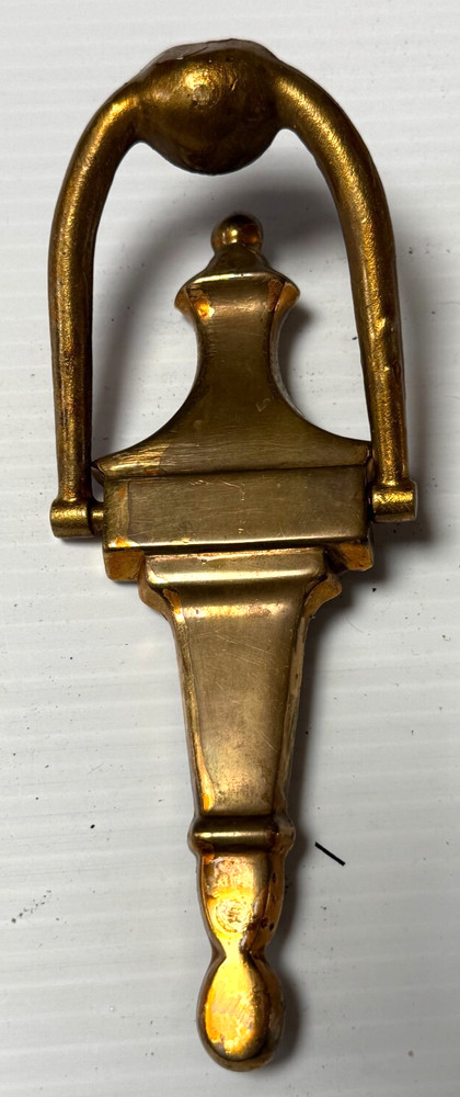 Vintage heavy Solid Brass Door Knocker 6.5" x 2.75"