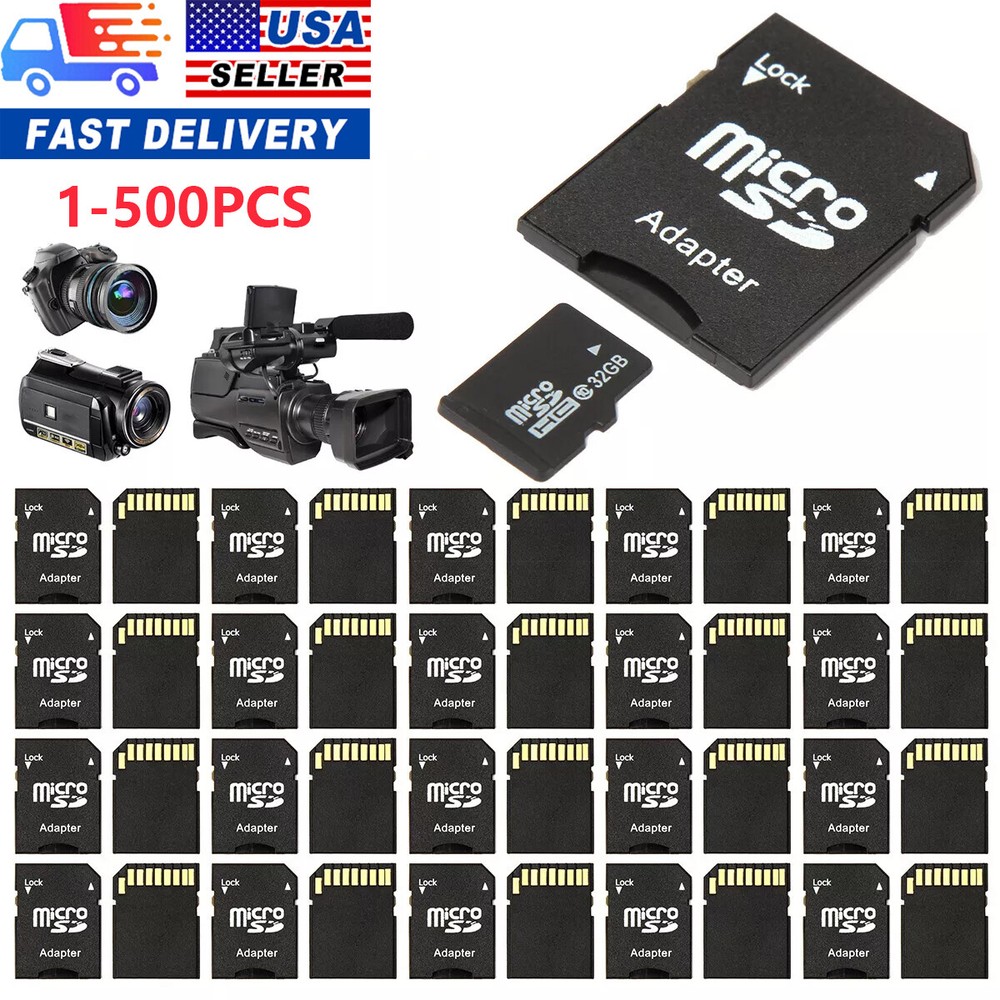 Micro SD Adapter Trans Flash TF To SD SDHC Memory Card Adapter Converter Lot