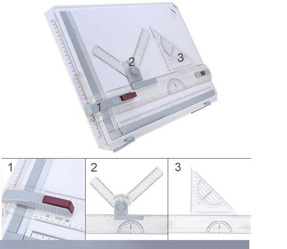 RUNMIND Metric A3 Drafting Table Drawing Board and Measuring System
