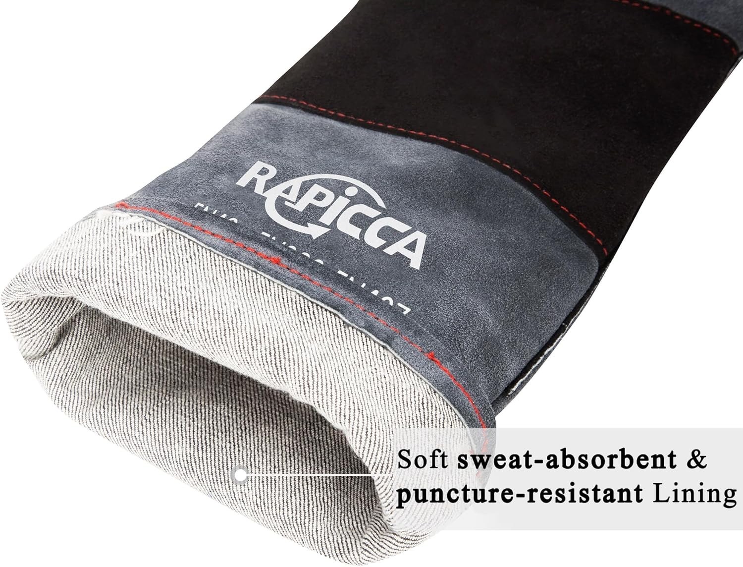 Animal Handling Gloves Bite Proof Double Leather Reinforced Padding Dog,Cat Scra