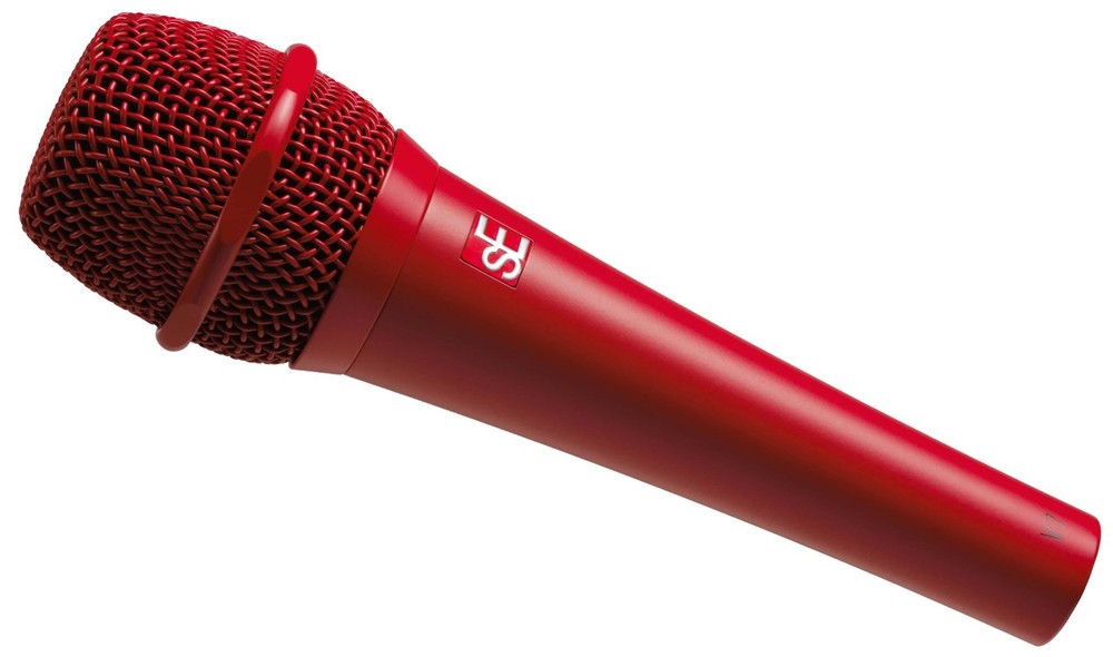 Se Electronics V7 Red Handheld Dynamic Microphone Vocal Mic+Cable+Backpack
