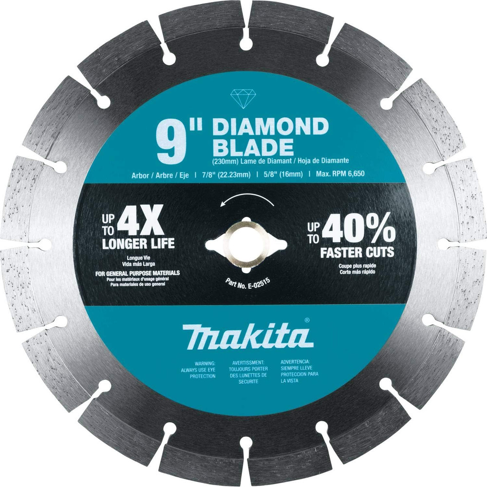 E-02515 9" Diamond Blade, Segmented, General Purpose