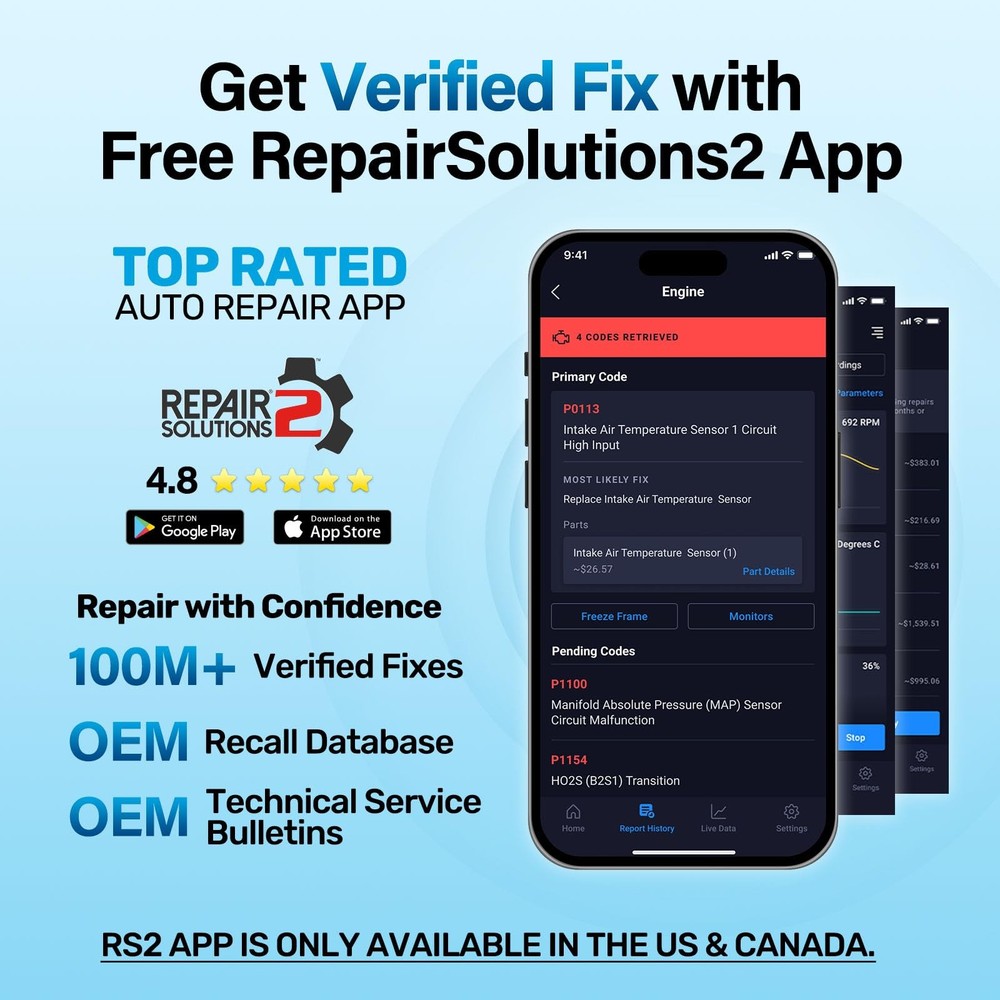 OBD2 Scanner Car Code Reader with 12 Reset Services ABS Oil TPMS DPF