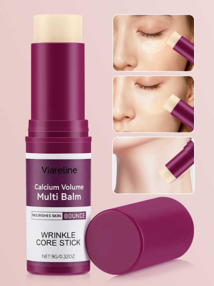 2 Pack Calcium Volume Multi Balm, Wrinkle Core Stick, Hydrating Firm, Anti-aging