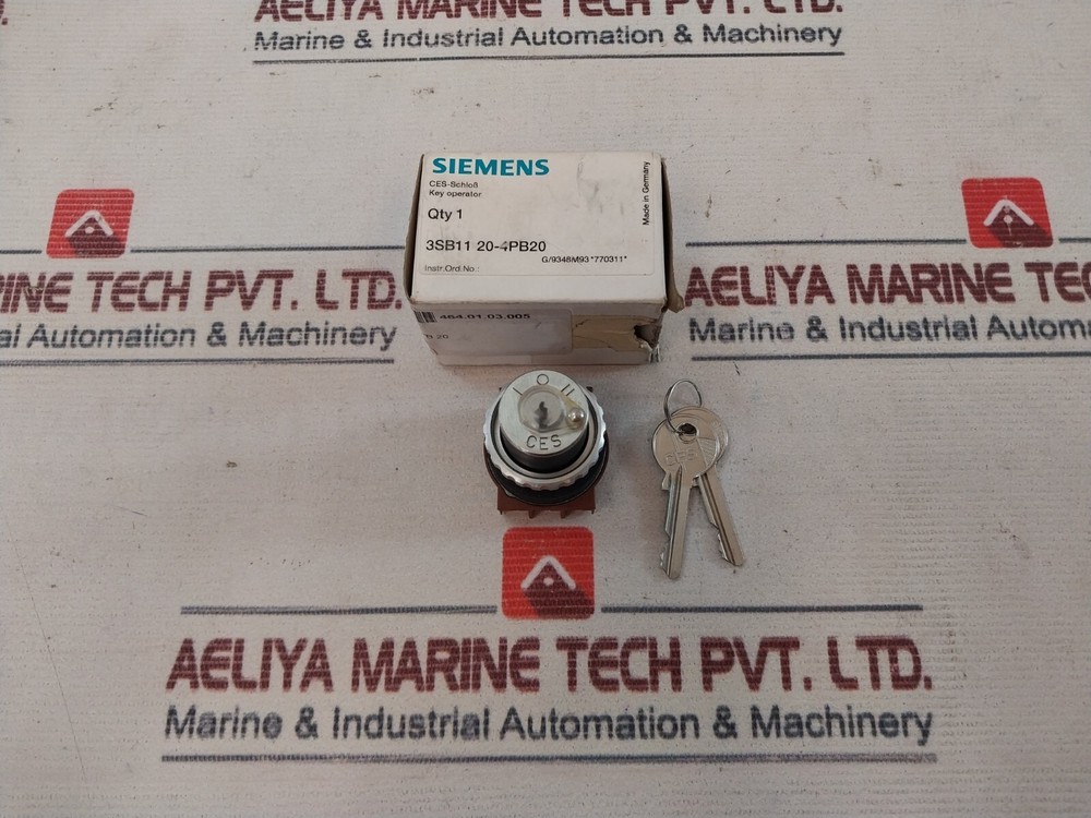 Siemens SSG 10  Key Operator Switch 3SB1120-4PB20