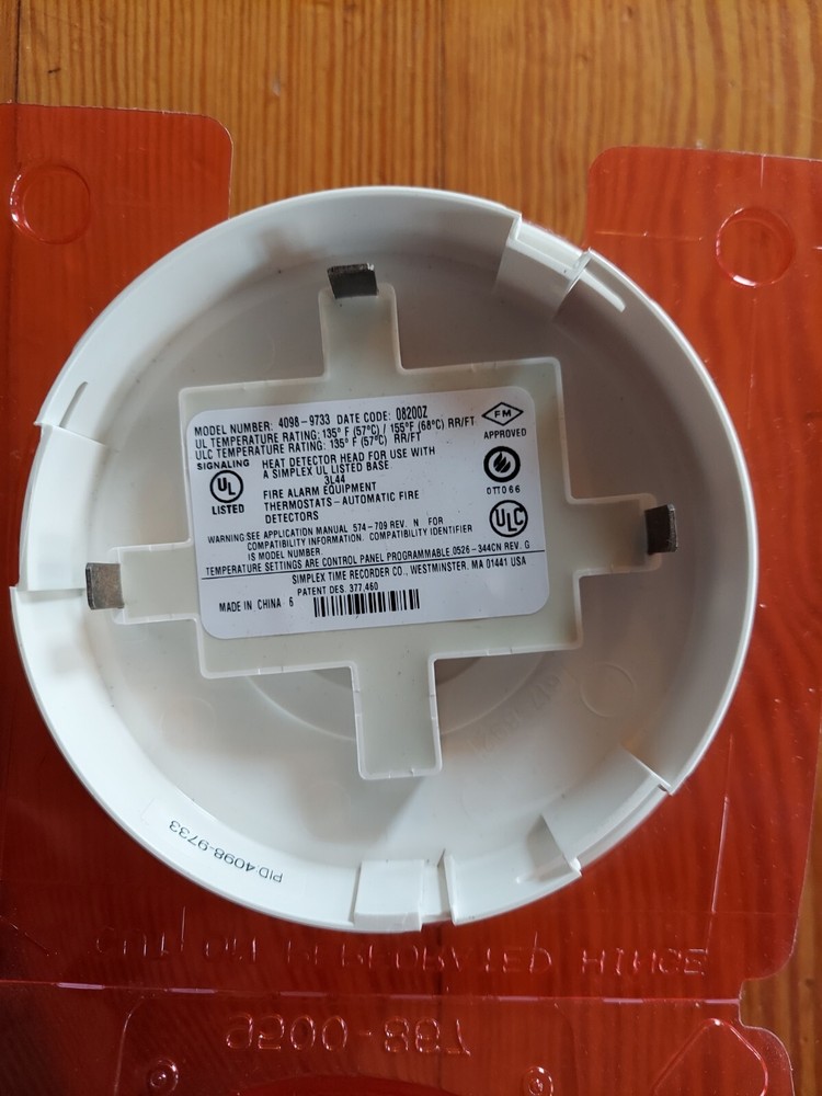 1 SIMPLEX 4098-9733 HEAT DETECTOR
