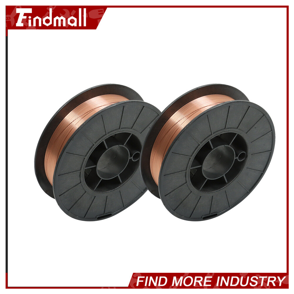 Findmall 2 Roll ER70S-6 .023" (0.6 mm) Mild Steel MIG Welding Wires (2 x 10-Lbs)
