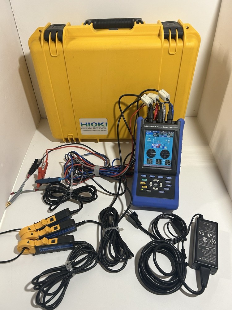 Hioki 3197 Three Phase HandHeld Power Quality Analyzer Meter
