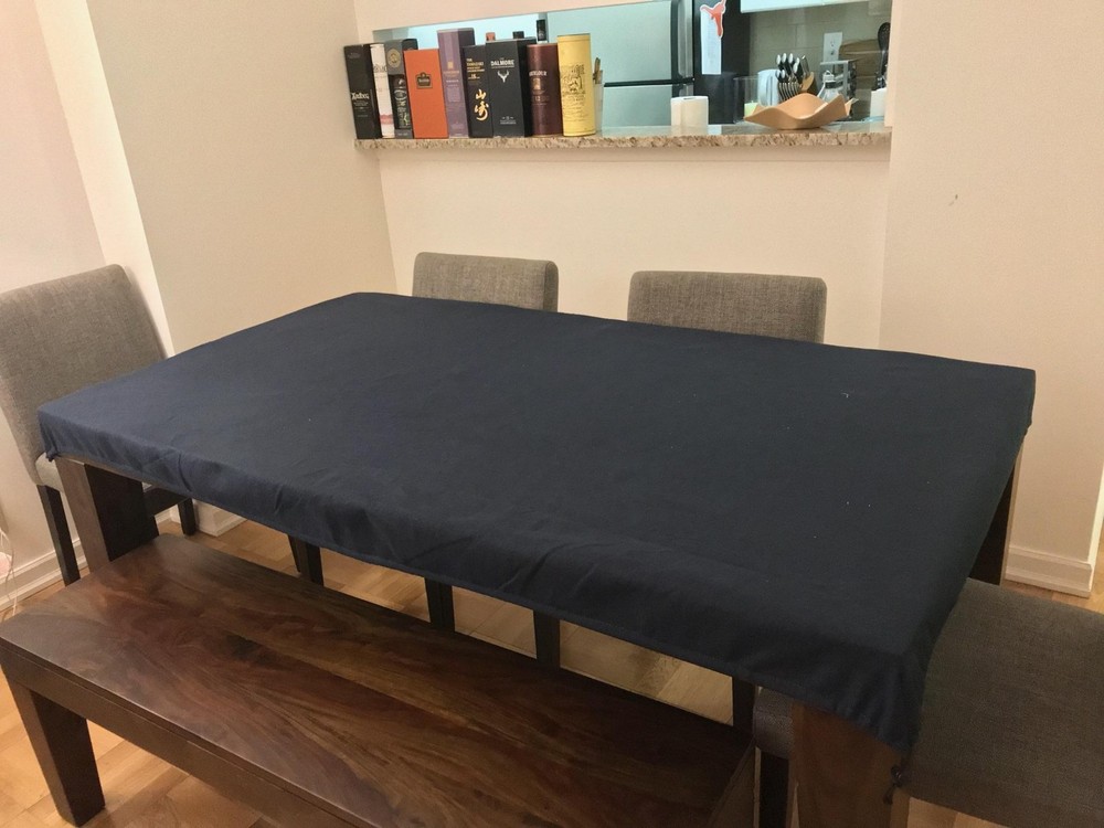 Felt poker table cover for BIG rectangle table