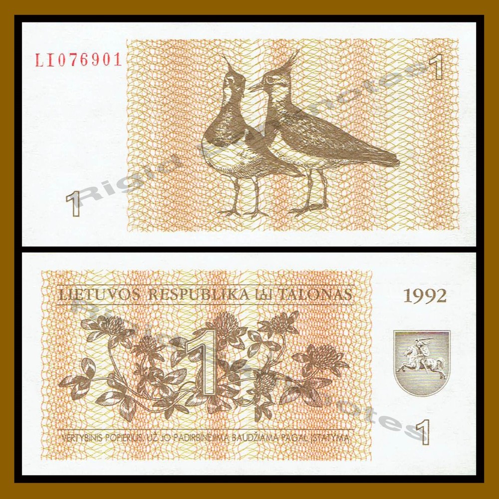Lithuania 1 Talonas, 1992 P-39 Unc