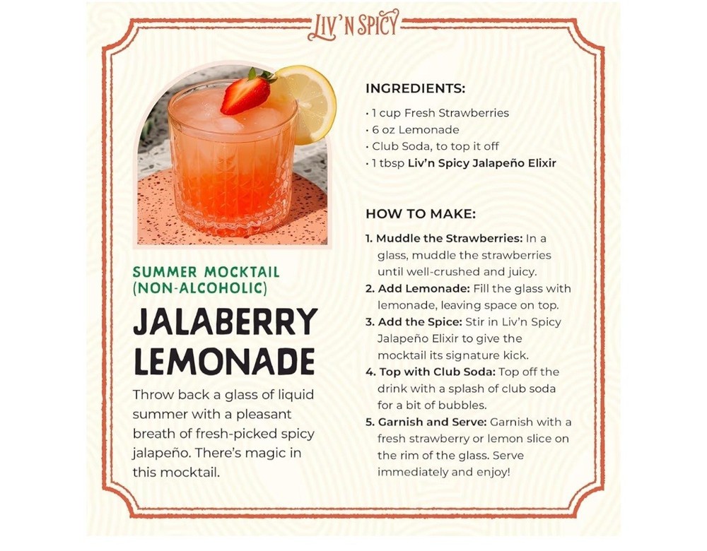 Liv'n Spicy Jalapeno Coctail Elixir