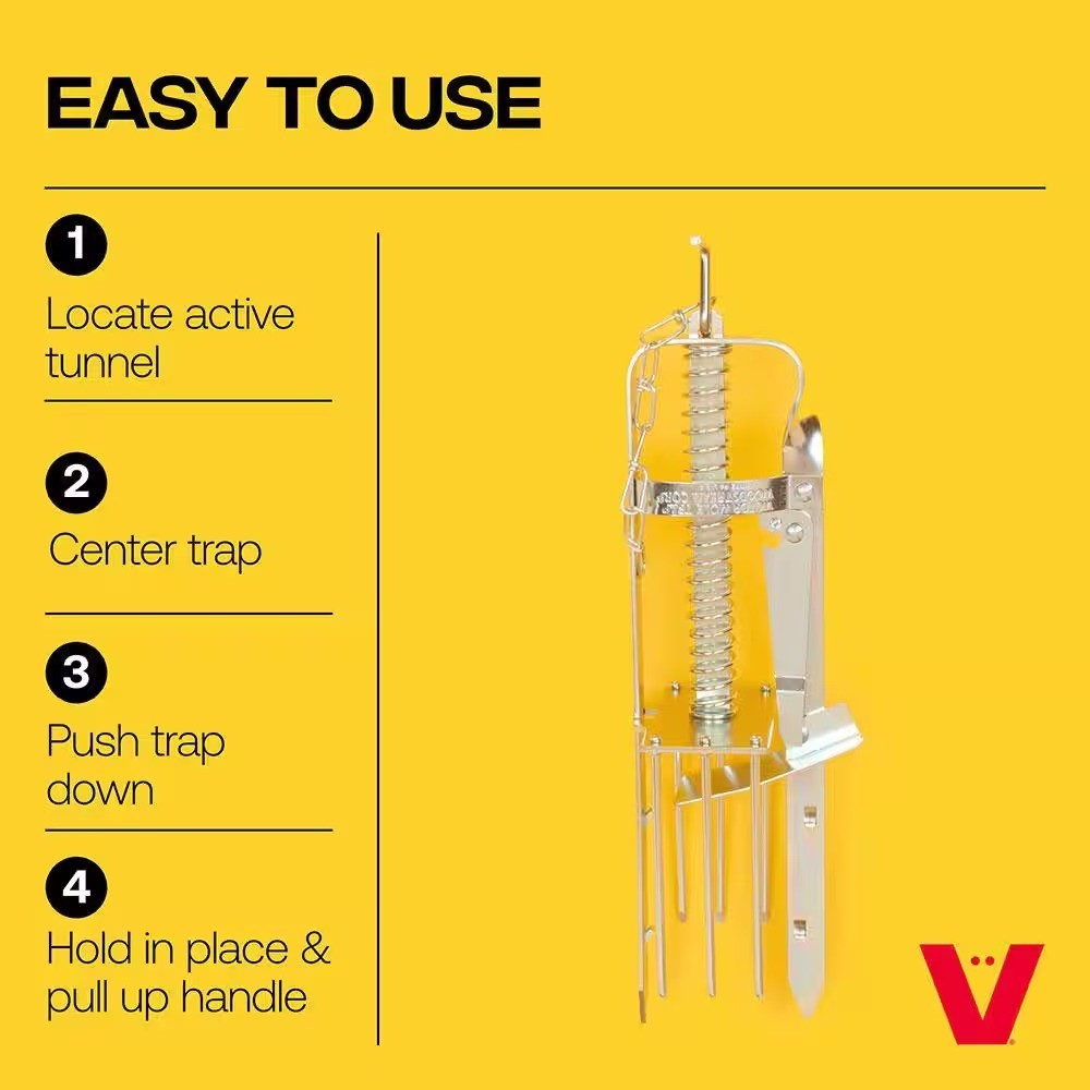 Plunger Style Mole Trap