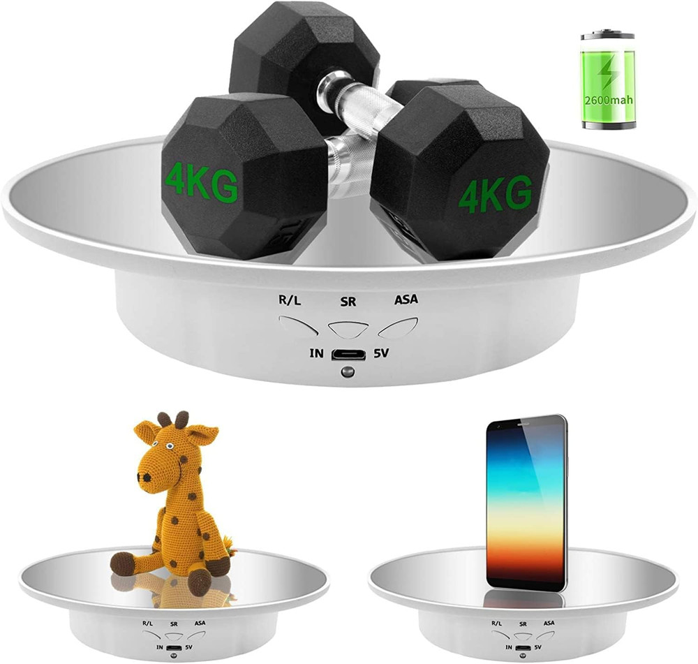 Motorized Rotating Display Stand,7.87Inch /17.6LB Load