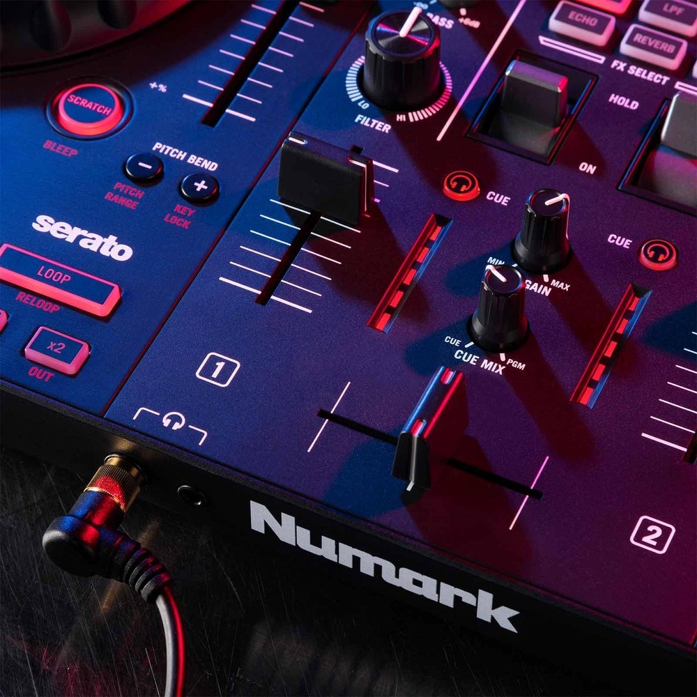Numark Mixtrack Pro FX Effects 2-Deck Serato DJ Controller, 12" PA Speakers Pack