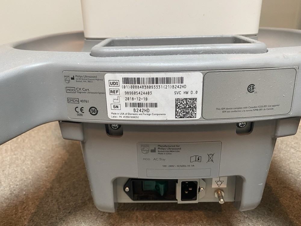 Philips Ultrasound CX Cart